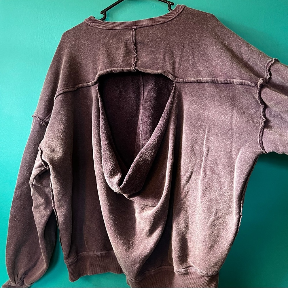 Free People Easy Does It Washed Pullover - image 5